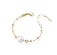 Bracciale Lelune Donna LELUNE GLAMOUR in Argento Perla LGBR392.2